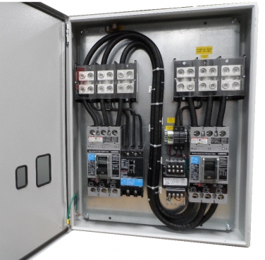 225 Amp 480V Panel 3 CB w/ Under Voltage 